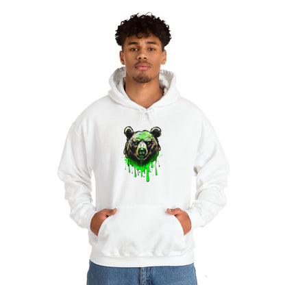 Bear Hoodie, Graffiti Graphic Shirt, Street Art, Urban Art, Unisex Hooded Sweatshirt