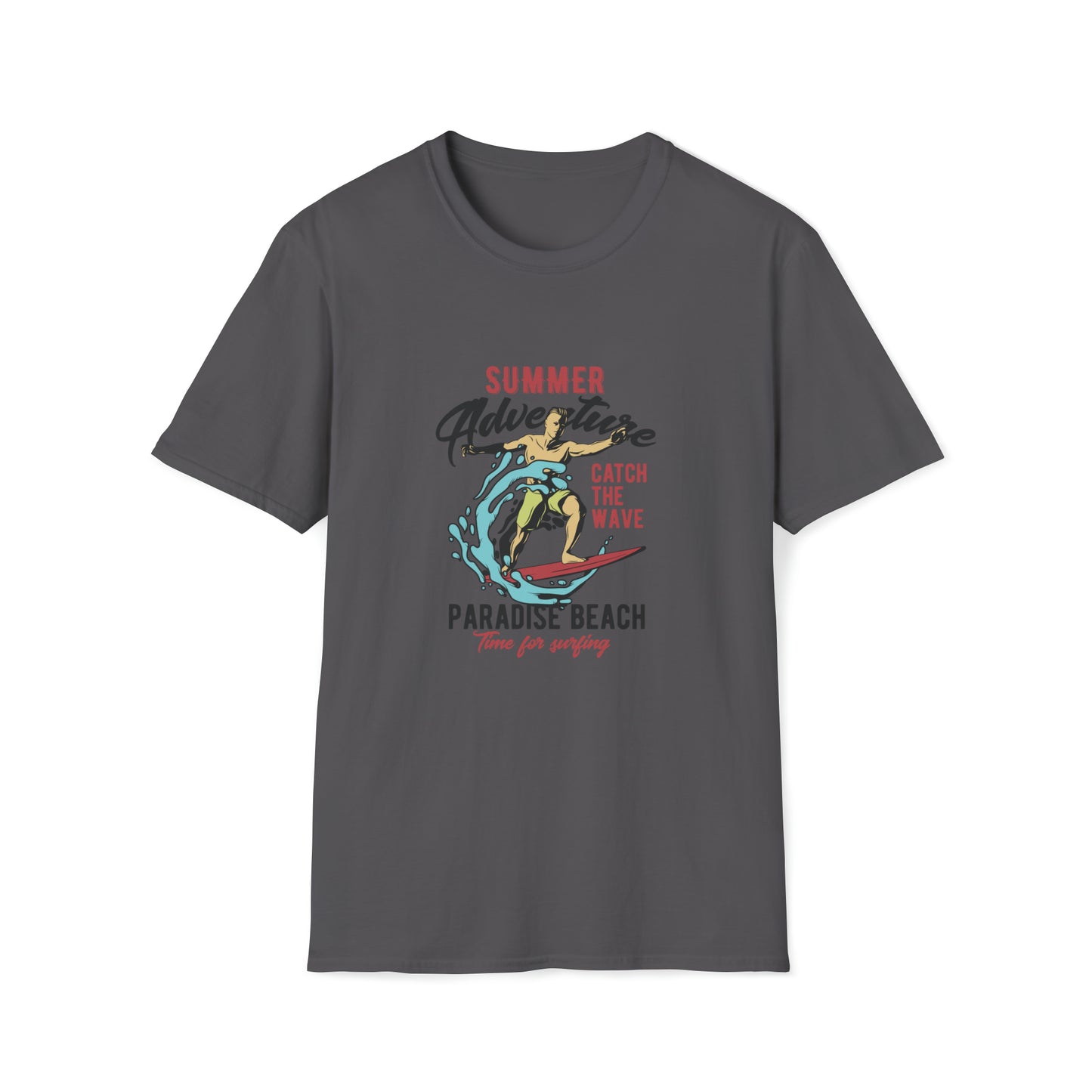 Summer Adventure Paradise Beach |Beach Lifestyle Shirts | Summer Vibe Apparel Charcoal