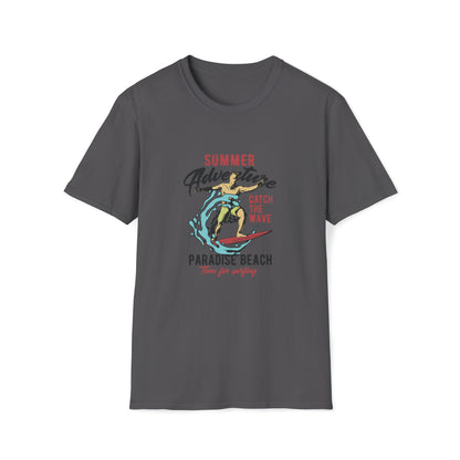 Summer Adventure Paradise Beach |Beach Lifestyle Shirts | Summer Vibe Apparel Charcoal