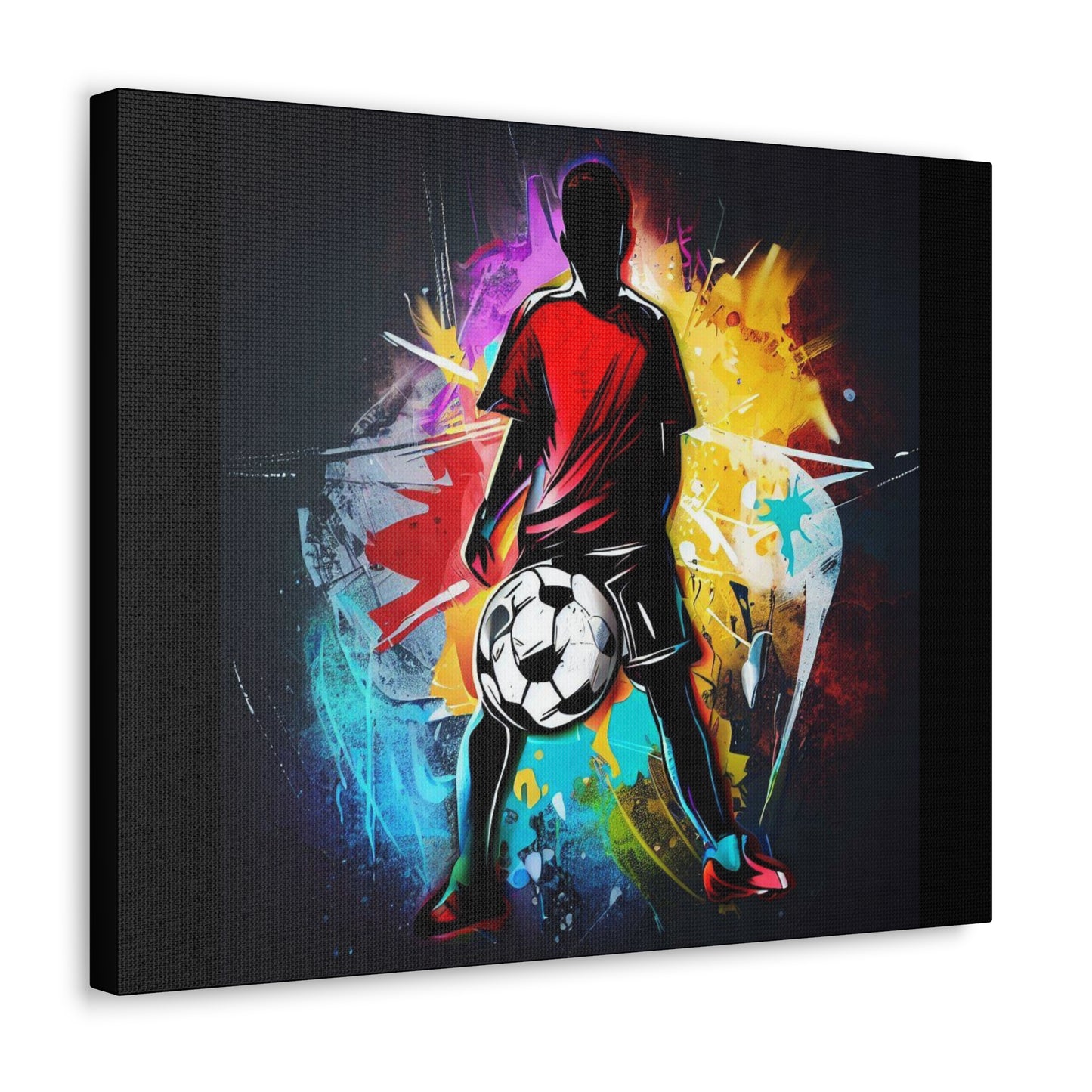 Soccer Player, Graffiti-inspired home decor, Modern street art prints, Graffiti wall art, Street art canvas art, Graffiti artist prints