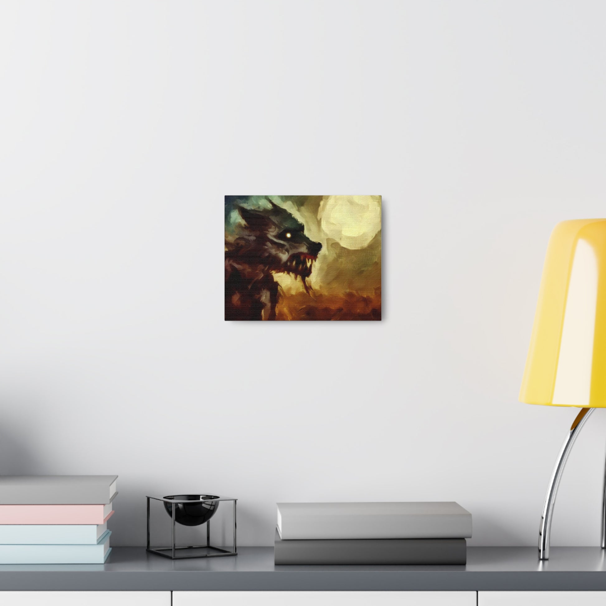 Halloween art, Werewolf canvas prints, Scary Halloween decor, Halloween home decor, Halloween wall, Gothic wall decor, Canvas Gallery Wraps - SaviTraviDesigns