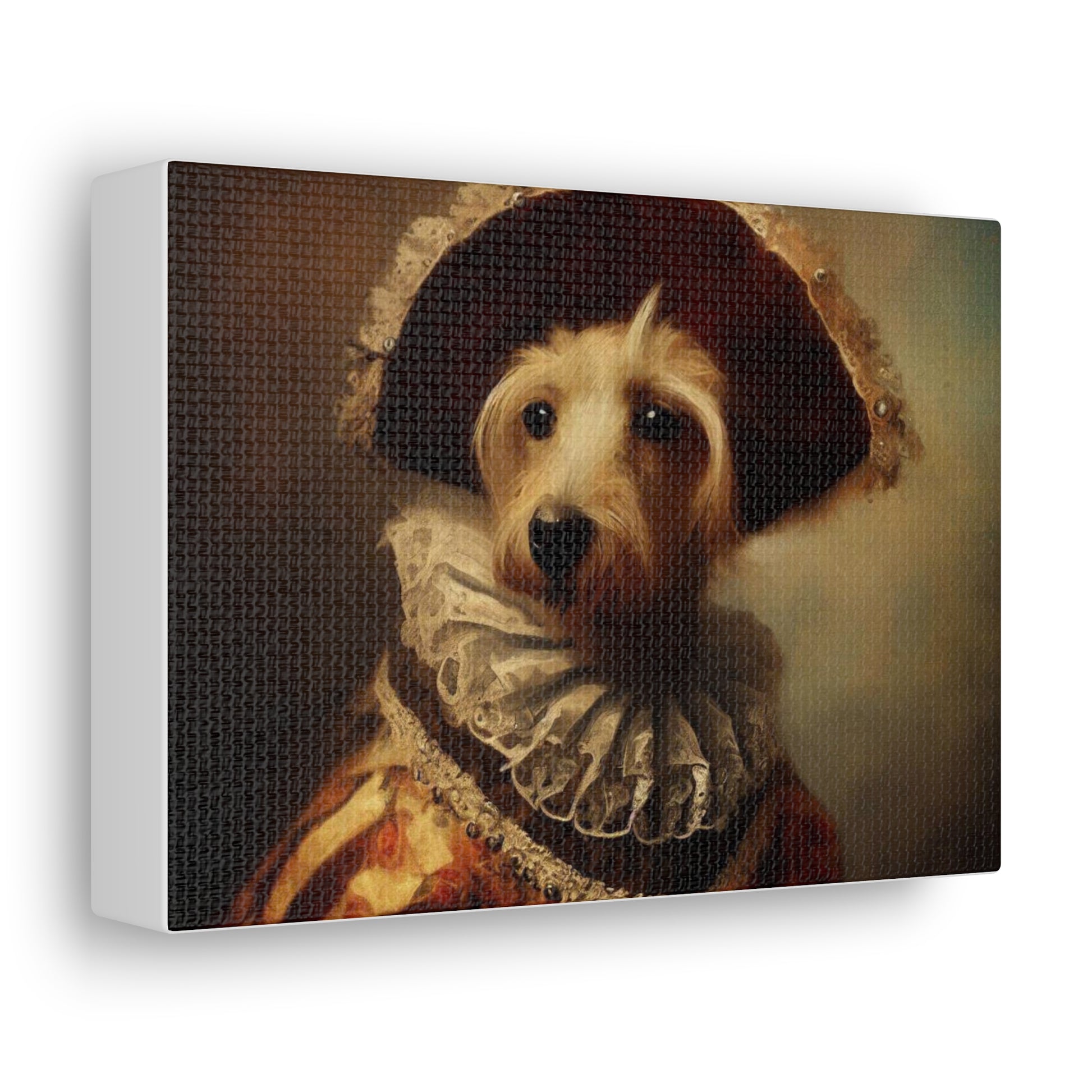 Fancy Dog, Canvas Dog Art, Dog Wall Art, Canine Canvas Art,Canvas Gallery Wraps, Pet Art, King Dog - SaviTraviDesigns