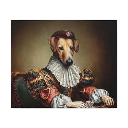 Fancy Dog, Canvas Dog Art, Dog Wall Art, Canine Canvas Art, Canvas Gallery Wraps 24″ x 20″ Premium Gallery Wraps (1.25″)