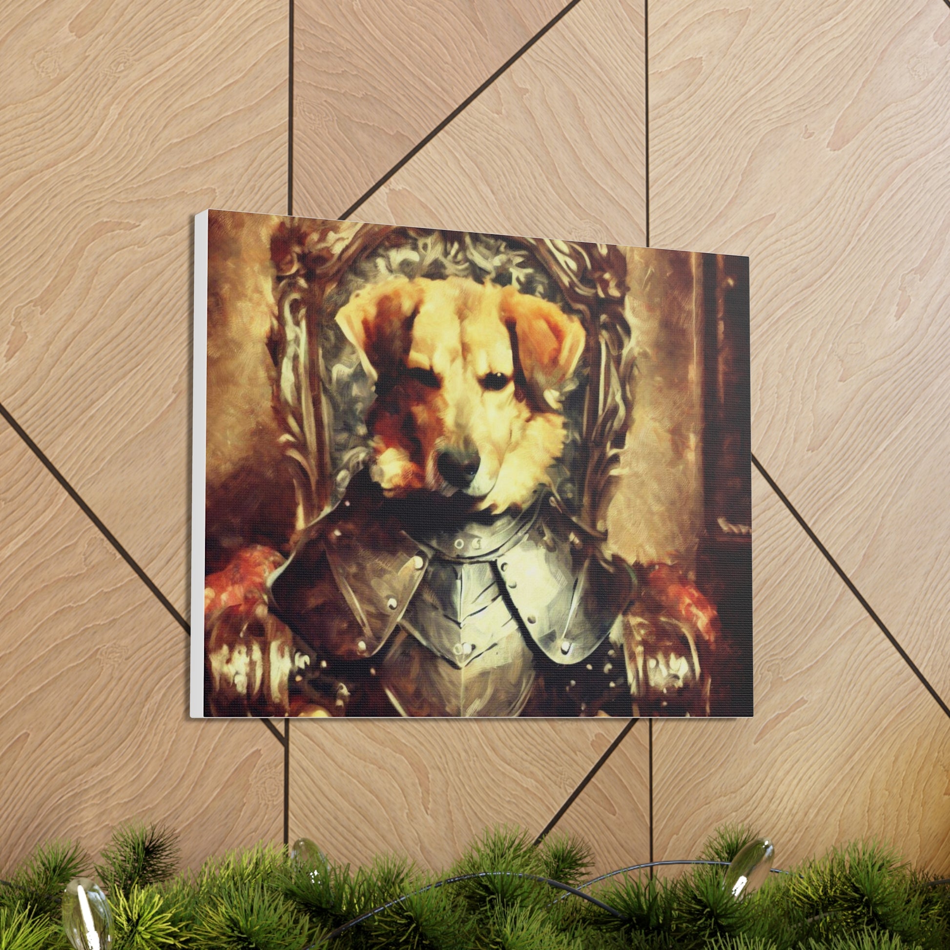 Fancy Dog, Canvas Dog Art, Dog Wall Art, Canine Canvas Art, Canvas Gallery Wraps