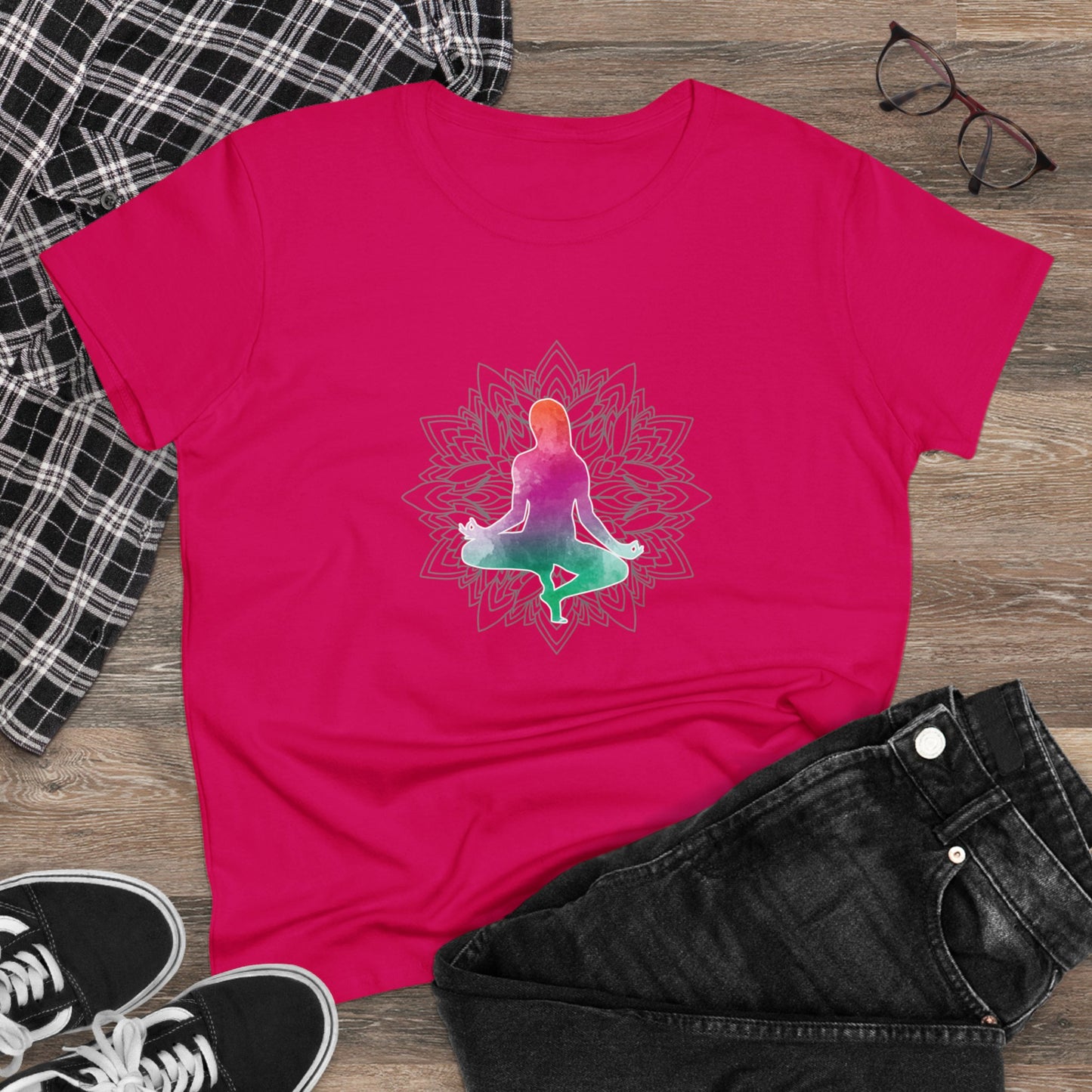 Meditation T-Shirts, Yoga Graphic Tees, Mindfulness Apparel, Zen T-Shirts, Spiritual Shirts, Chakra Tees Heliconia