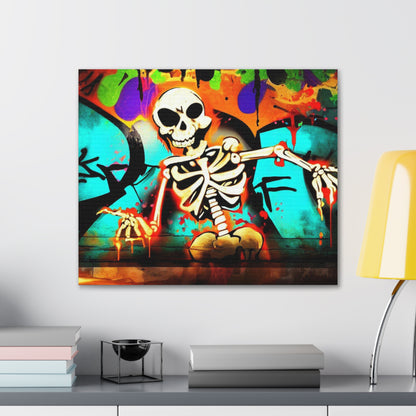 Halloween art, Skeleton canvas prints, Scary Halloween decor, Halloween home decor, Halloween wall, Gothic wall decor, Canvas Gallery Wraps - SaviTraviDesigns