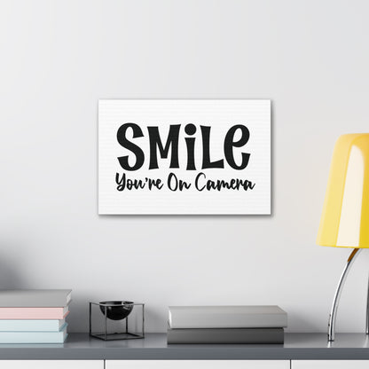 Smile You are on Camera, Home decor quotes, House and home signs, Inspirational home quotes, Home sweet home signs, Welcome home signs, Family home quotes, Living room wall quotes - SaviTraviDesigns