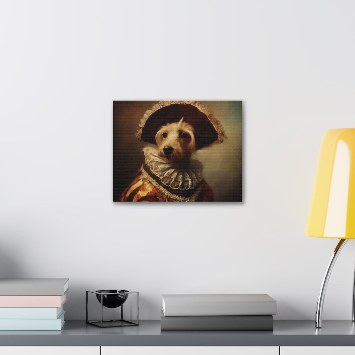 Fancy Dog, Canvas Dog Art, Dog Wall Art, Canine Canvas Art,Canvas Gallery Wraps, Pet Art, King Dog - SaviTraviDesigns