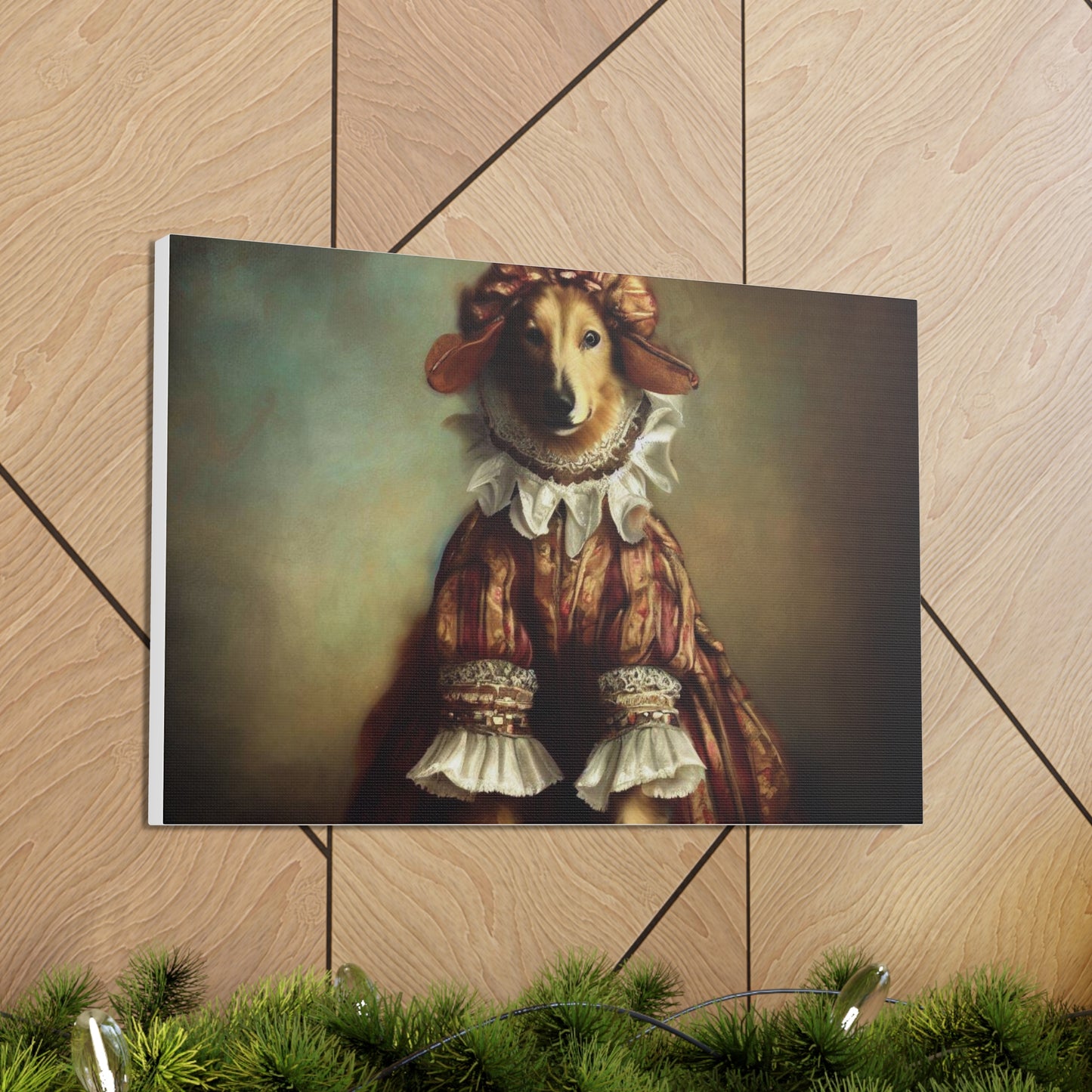 Fancy Dog, Canvas Dog Art, Dog Wall Art, Canine Canvas Art,Canvas Gallery Wraps, Pet Art