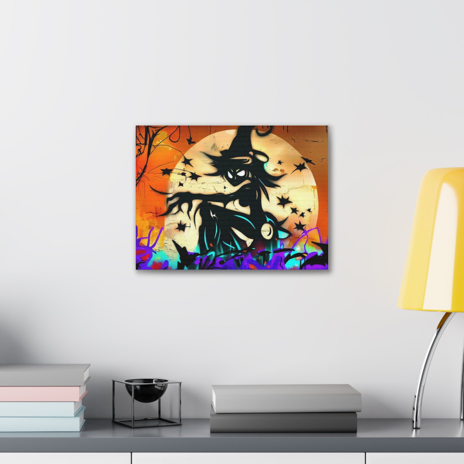 Halloween art, Witch canvas prints, Scary Halloween decor, Halloween home decor, Halloween wall, Gothic wall decor, Canvas Gallery Wraps - SaviTraviDesigns