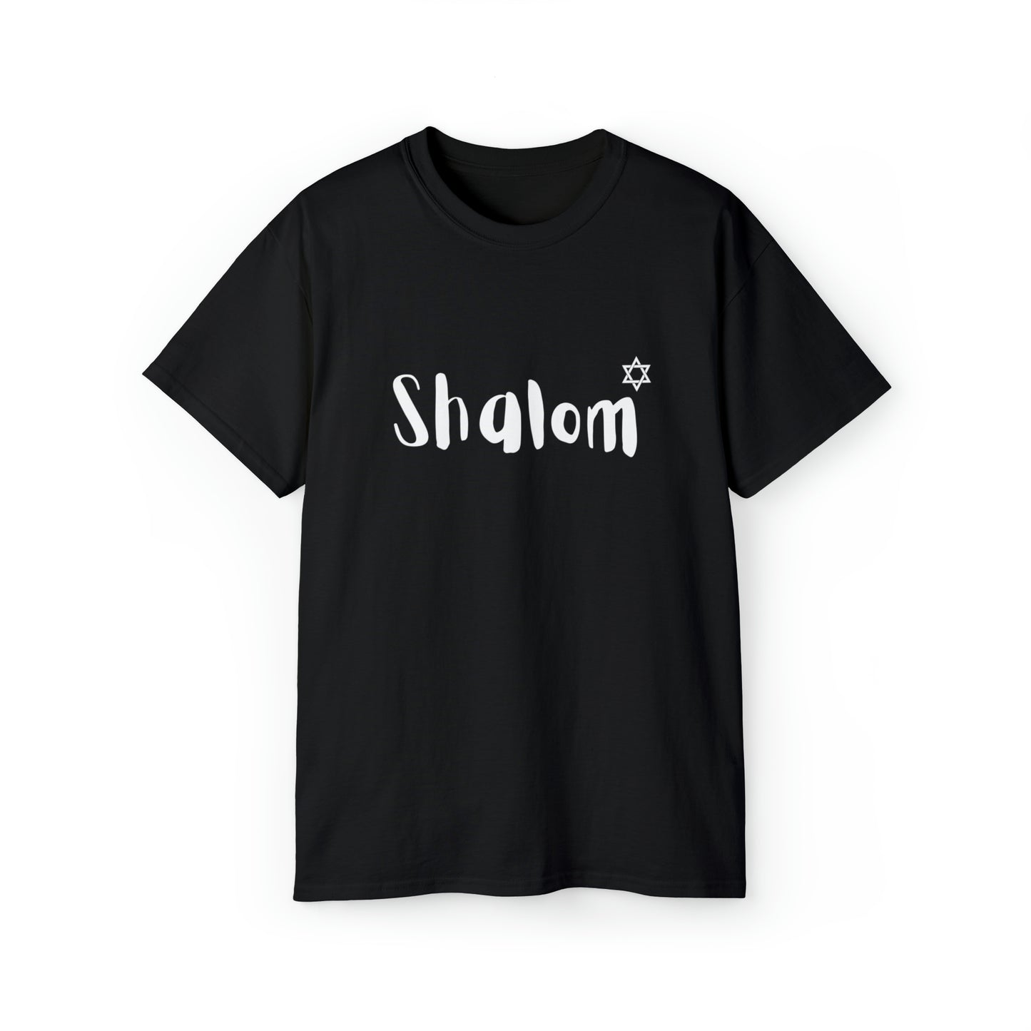 Shalom Tshirt, Holiday Tshirt, Graphic Tshirt, Jewish Shirt Black