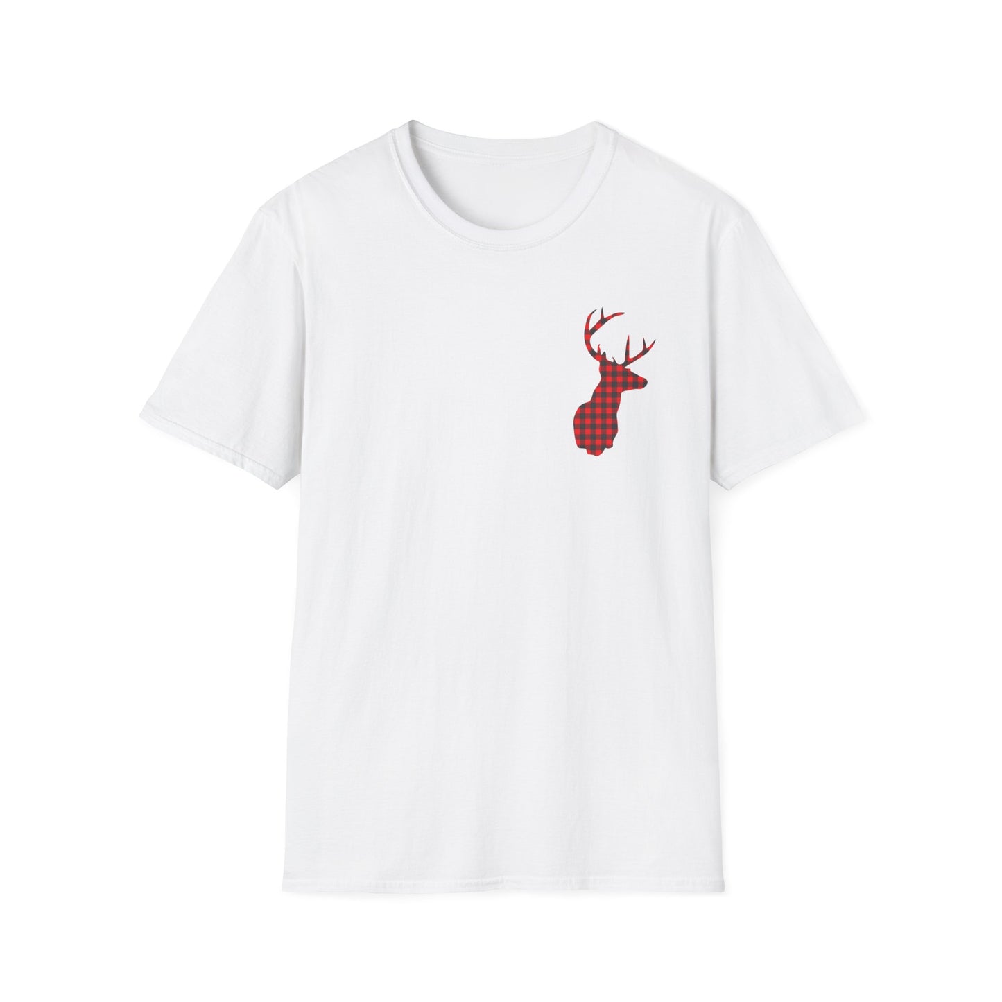 Plaid Elk T-Shirt White