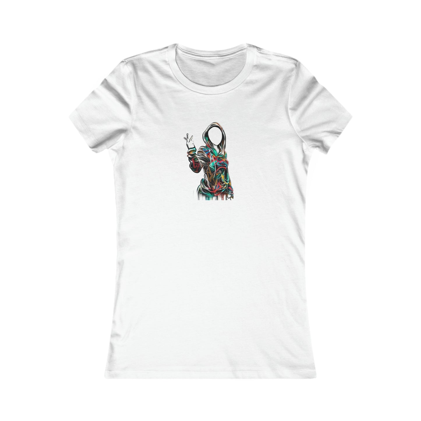 Graffiti style Tshirt, Womens Tshirt, Graphics Tshirt, Digital Female - SaviTraviDesigns