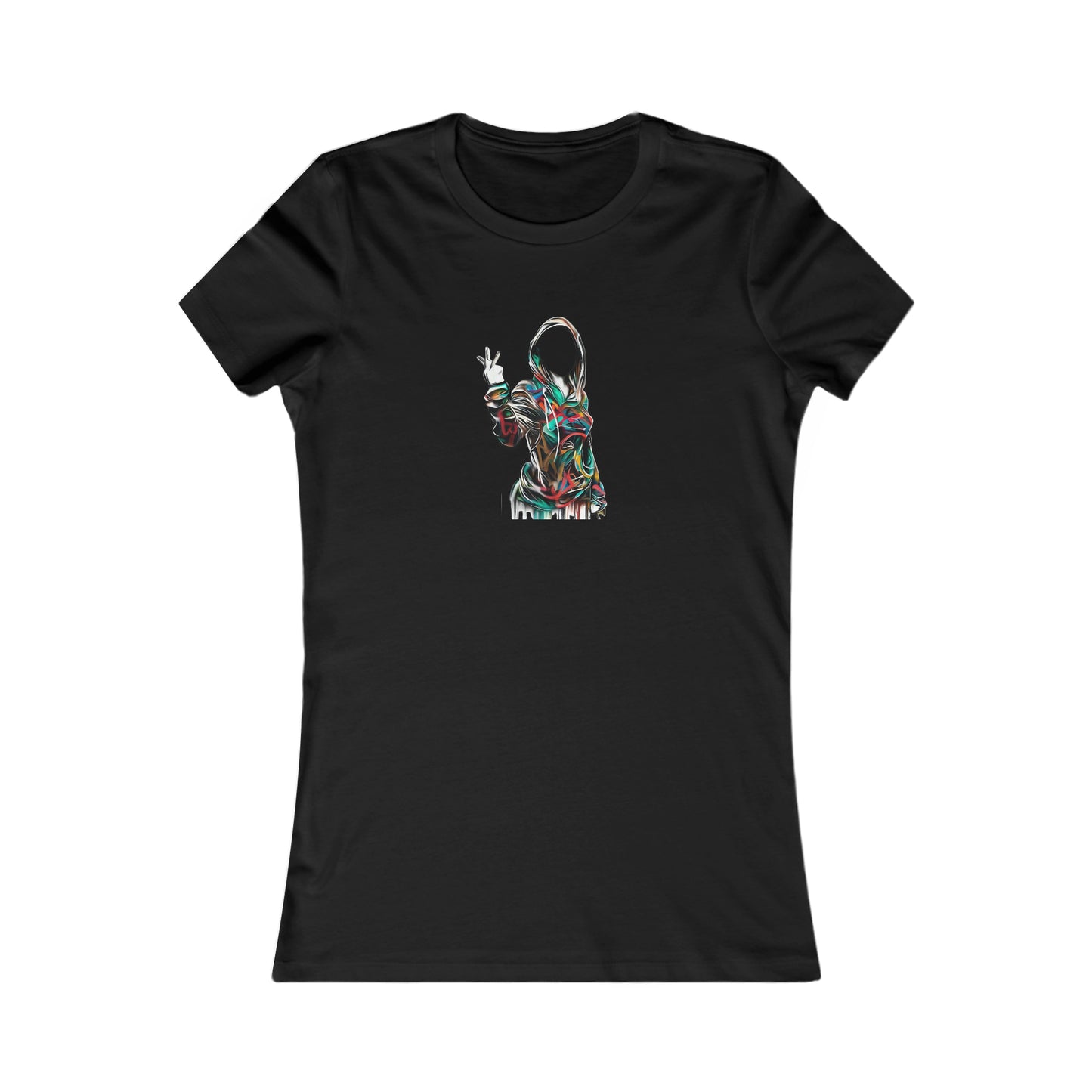 Graffiti style Tshirt, Womens Tshirt, Graphics Tshirt, Digital Female - SaviTraviDesigns