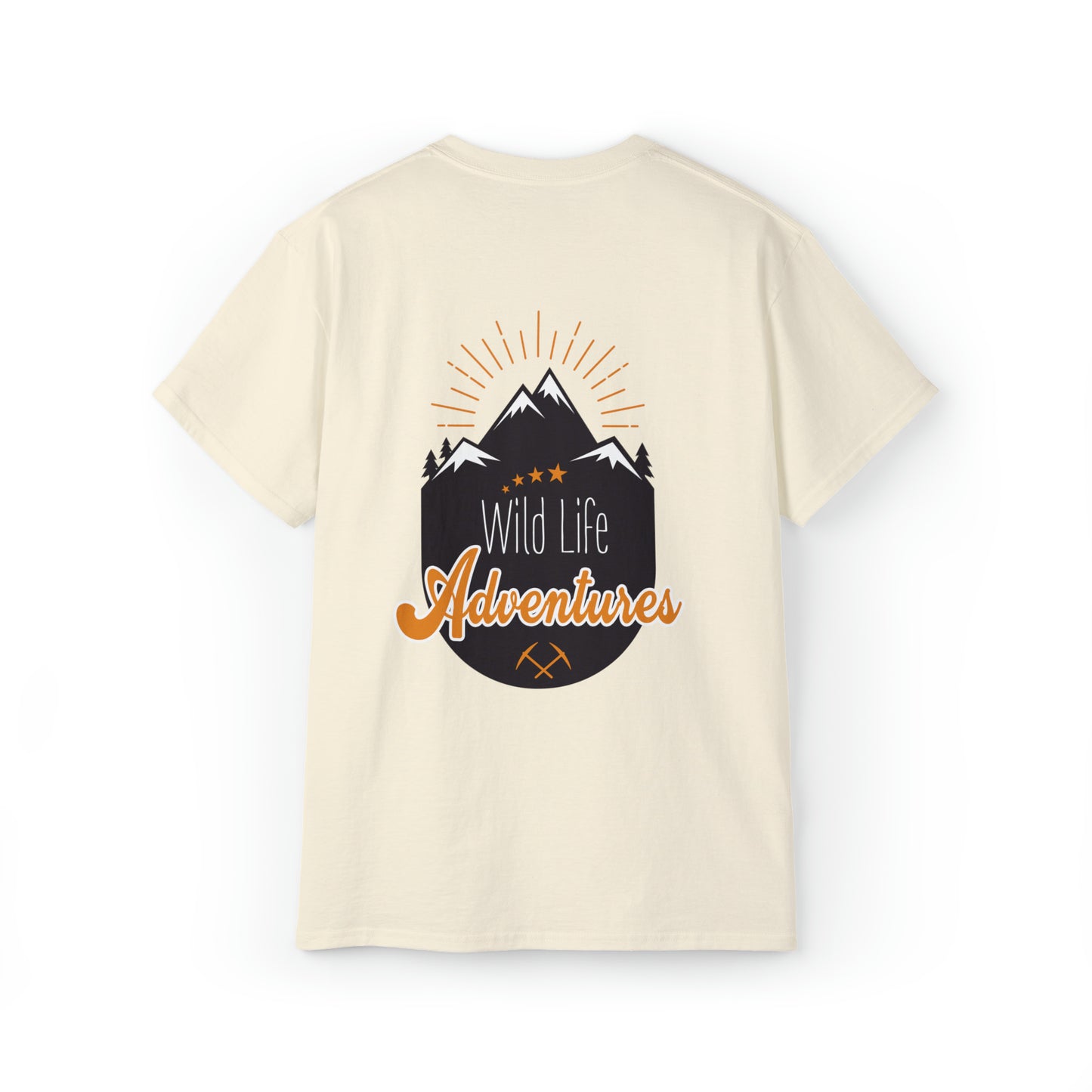 Wildlife Adventures | Hiking & Camping Tee | Nature-Inspired Outdoor Apparel Natural