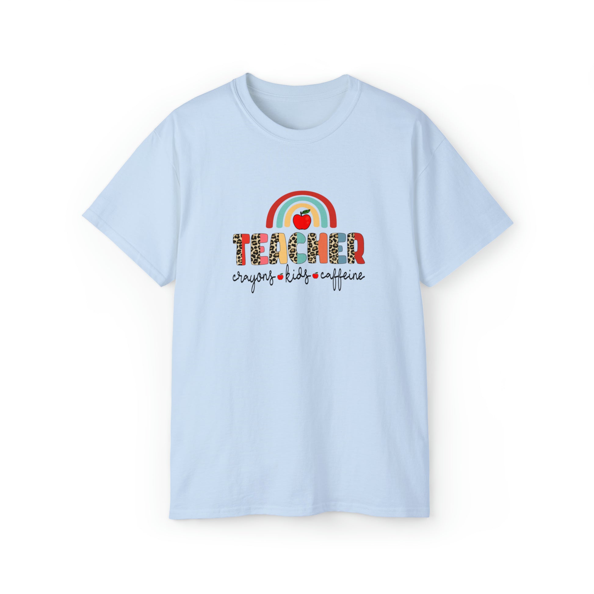 Teacher Crayons, Teacher Kids, Teacher Caffeine, Teacher Graphic Design Shirts, Educator T-Shirt Designs, Classroom Theme Shirts, Inspirational Teacher Tees, Teacher Appreciation Shirts - SaviTraviDesigns