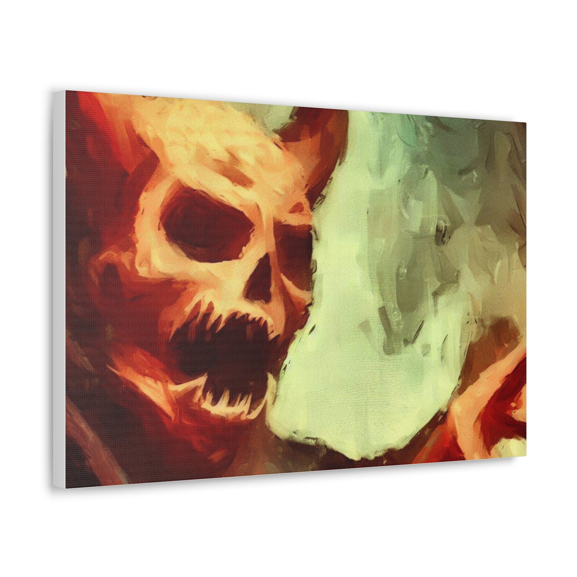 Halloween art, Demon canvas prints, Scary Halloween decor, Halloween home decor, Halloween wall, Gothic wall decor, Canvas Gallery Wraps - SaviTraviDesigns