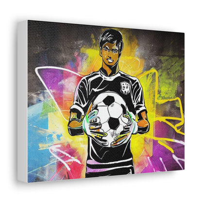 Soccer Player, Graffiti art prints, Street art canvas, Urban art decor, Graffiti-style wall art, Graffiti canvas prints, Street art posters - SaviTraviDesigns