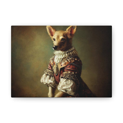 Fancy Dog, Canvas Dog Art, Dog Wall Art, Canine Canvas Art,Canvas Gallery Wraps, Pet Art - SaviTraviDesigns