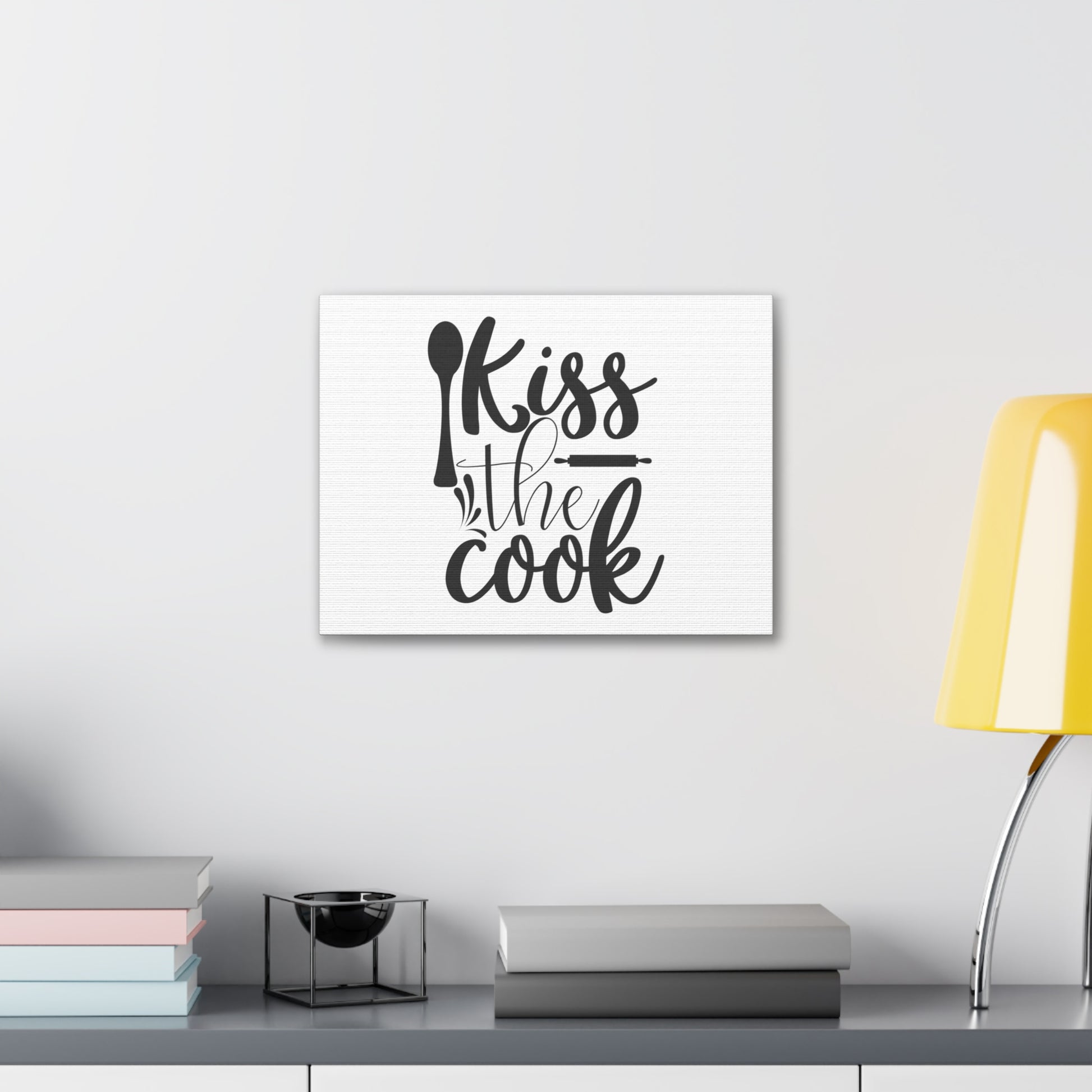 Kiss The Cook, Kitchen quote canvas prints, Kitchen wall decor quotes, Kitchen canvas art, Funny kitchen quotes on canvas, Inspirational kitchen quotes