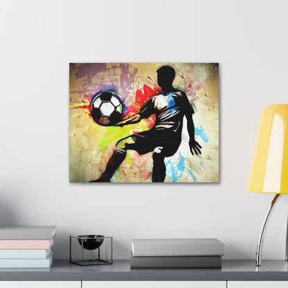 Soccer Player, Graffiti art prints, Street art canvas, Urban art decor, Graffiti-style wall art, Graffiti canvas prints, Street art posters - SaviTraviDesigns