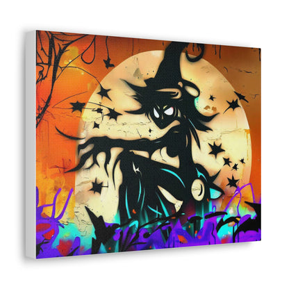 Halloween art, Witch canvas prints, Scary Halloween decor, Halloween home decor, Halloween wall, Gothic wall decor, Canvas Gallery Wraps - SaviTraviDesigns