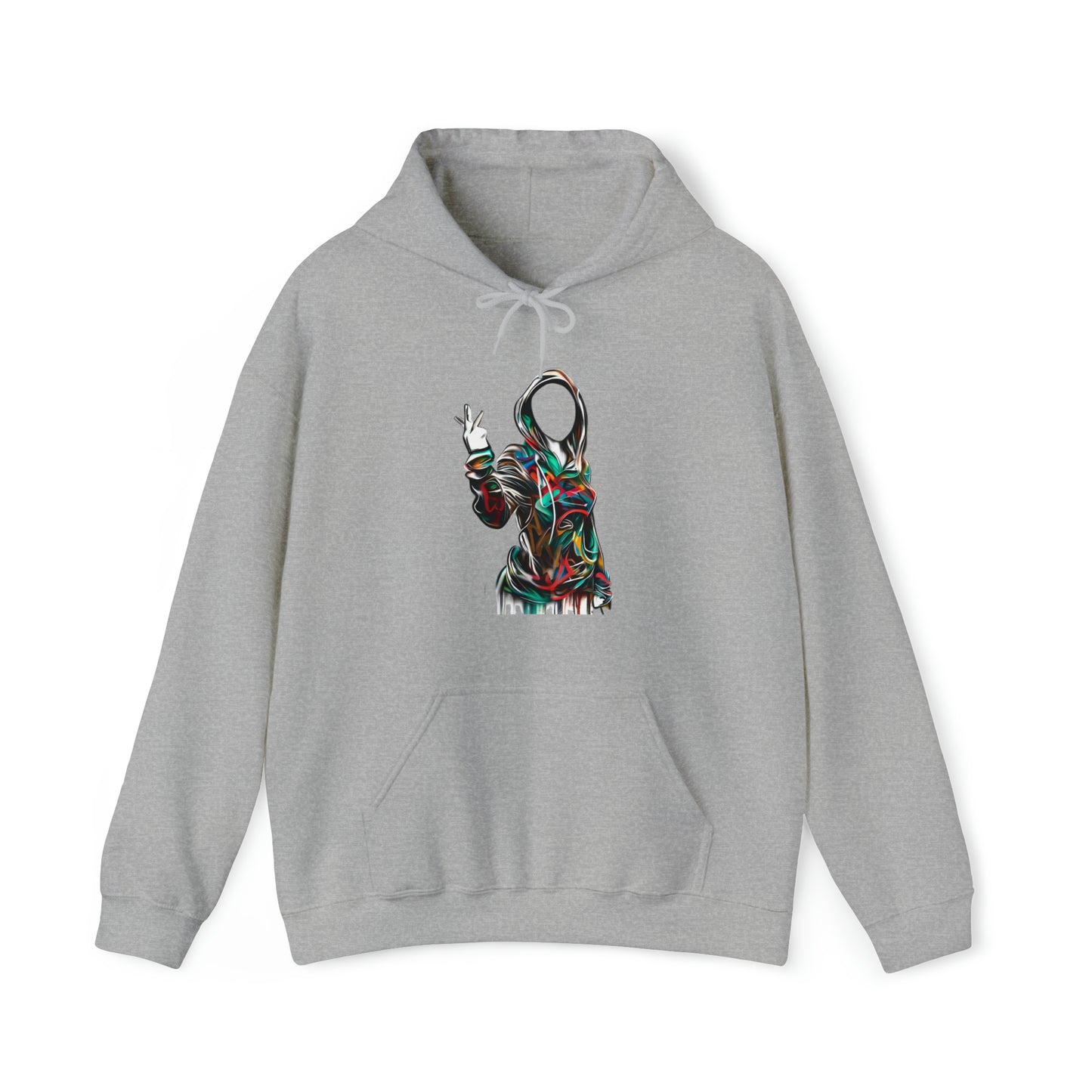 Graffiti Hoodie, Hooded Sweatshirt, Digital Female, Urban Street Design - SaviTraviDesigns