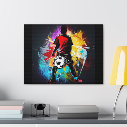 Soccer Player, Graffiti-inspired home decor, Modern street art prints, Graffiti wall art, Street art canvas art, Graffiti artist prints