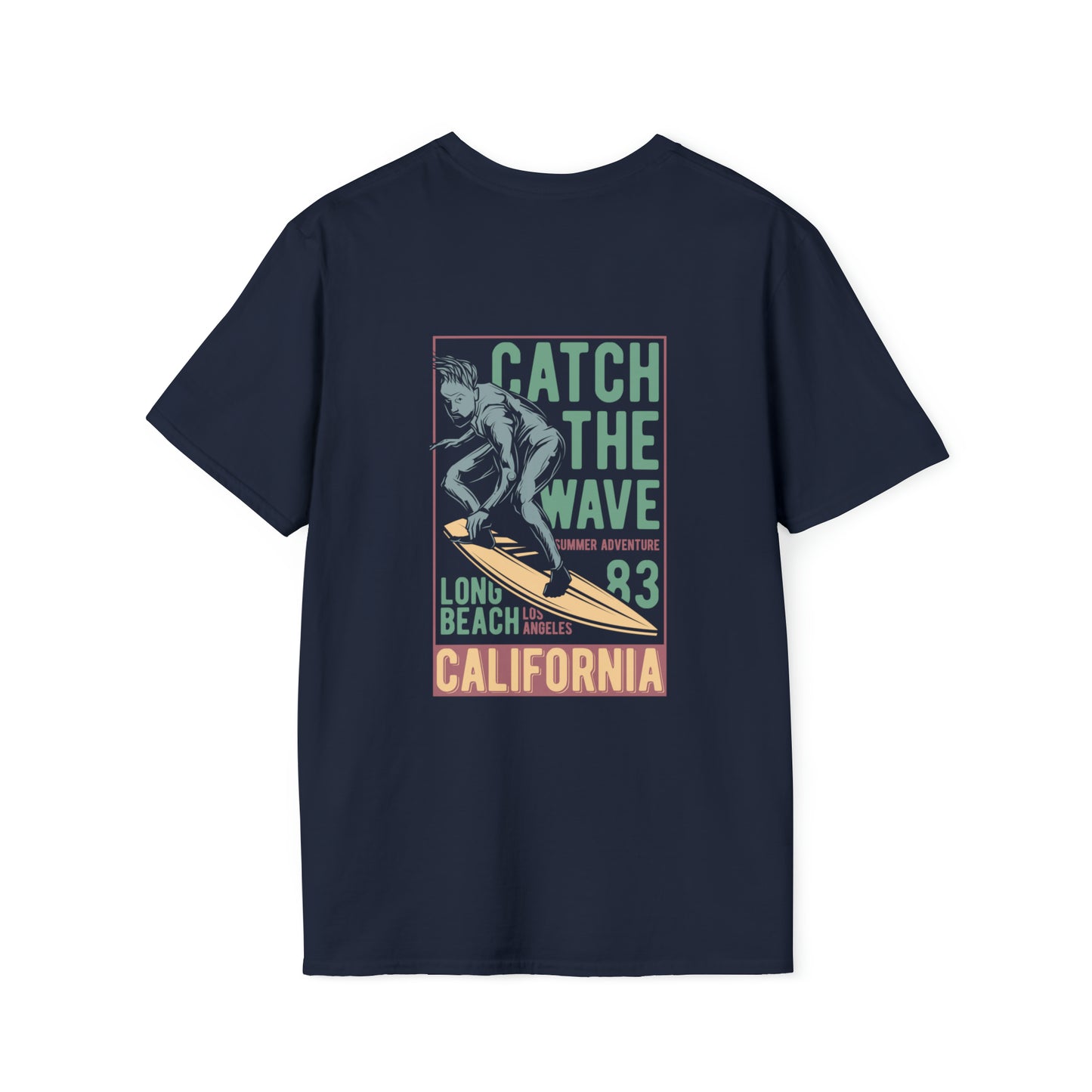 Catch The Wave California, Beachwear Graphics, Tropical T-Shirt Designs, Ocean-Inspired Shirts, Surfing Graphics, Sun and Sand Apparel, Summer Wardrobe Essentials - SaviTraviDesigns