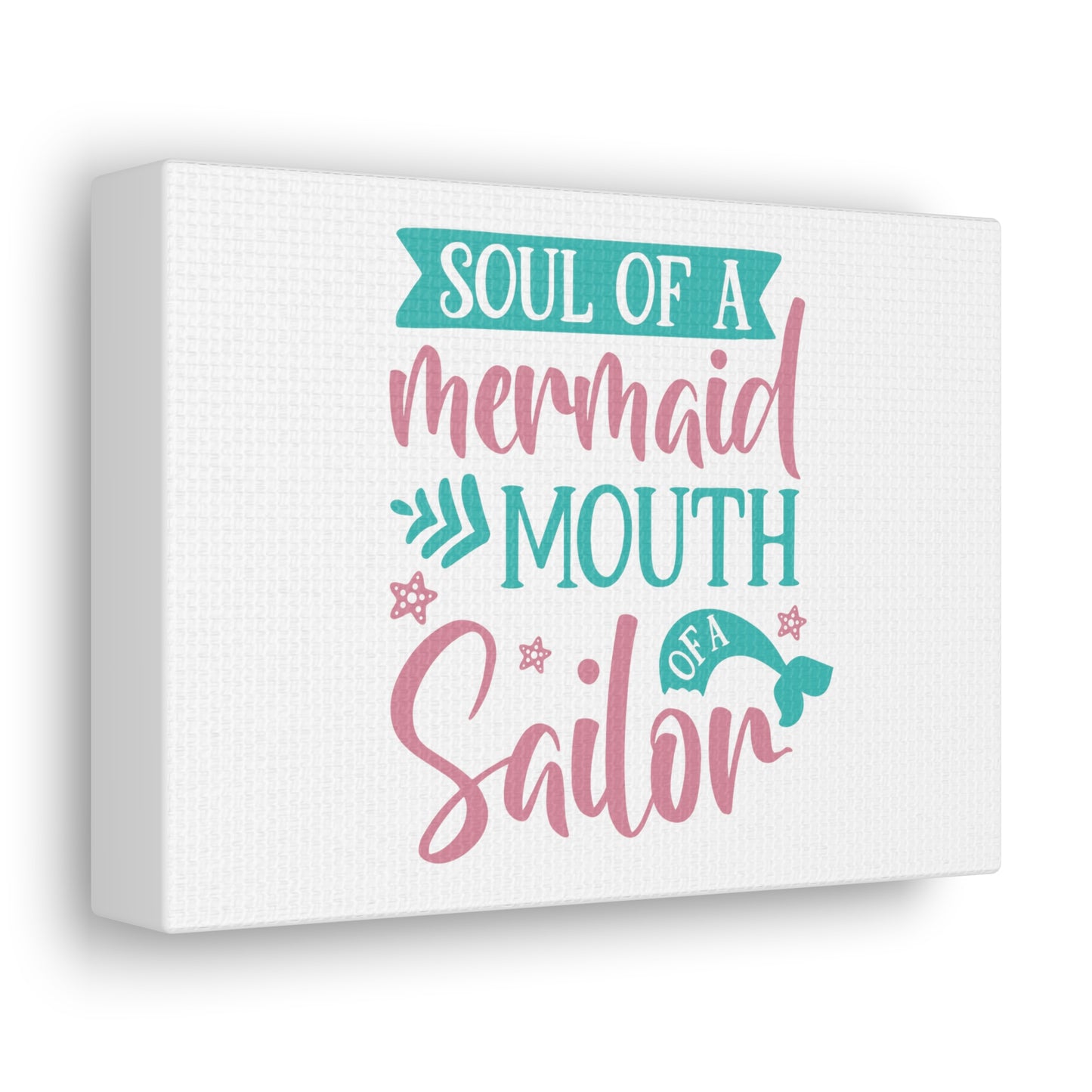 Soul Of A Mermaid, Mouth Of A Sailor, Mermaid Wall Art, Coastal Mermaid Decor, Beach House Mermaid Signs, Nautical Mermaid Decor, Mermaid Nursery Wall Decor - SaviTraviDesigns