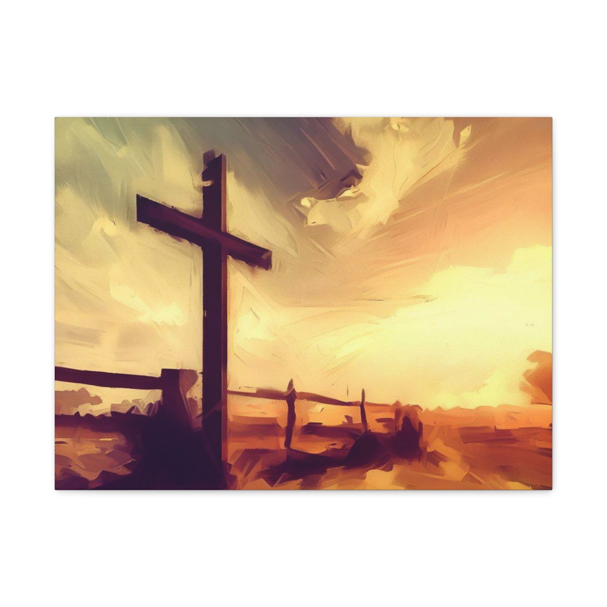 Christian wall art, Cross wall art, Country art, farm art, Canvas Gallery Wraps - SaviTraviDesigns