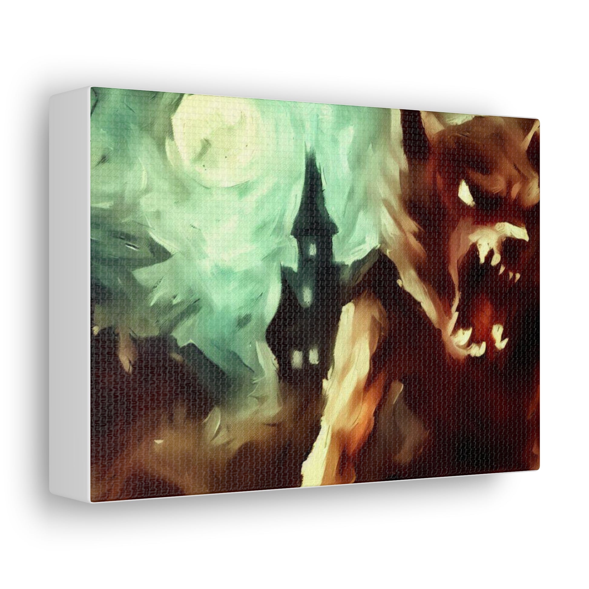 Halloween art, Werewolf canvas prints, Scary Halloween decor, Halloween home decor, Halloween wall, Gothic wall decor, Canvas Gallery Wraps - SaviTraviDesigns