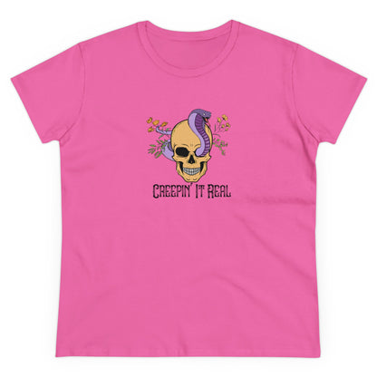 Creepin' it Real, Halloween Graphic Shirts, Spooky Halloween Shirts, Scary Halloween Shirt Designs, Cute Halloween Graphic Tees, Funny Halloween Shirt Ideas Azalea