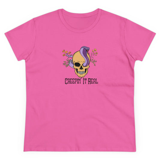 Creepin' it Real, Halloween Graphic Shirts, Spooky Halloween Shirts, Scary Halloween Shirt Designs, Cute Halloween Graphic Tees, Funny Halloween Shirt Ideas - SaviTraviDesigns