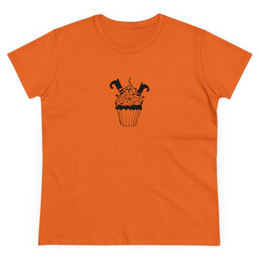 Witch Feet Cupcake, Halloween Cupcake Designs, Halloween Graphic Shirts, Spooky Halloween Shirts, Cute Halloween Graphic Tees - SaviTraviDesigns