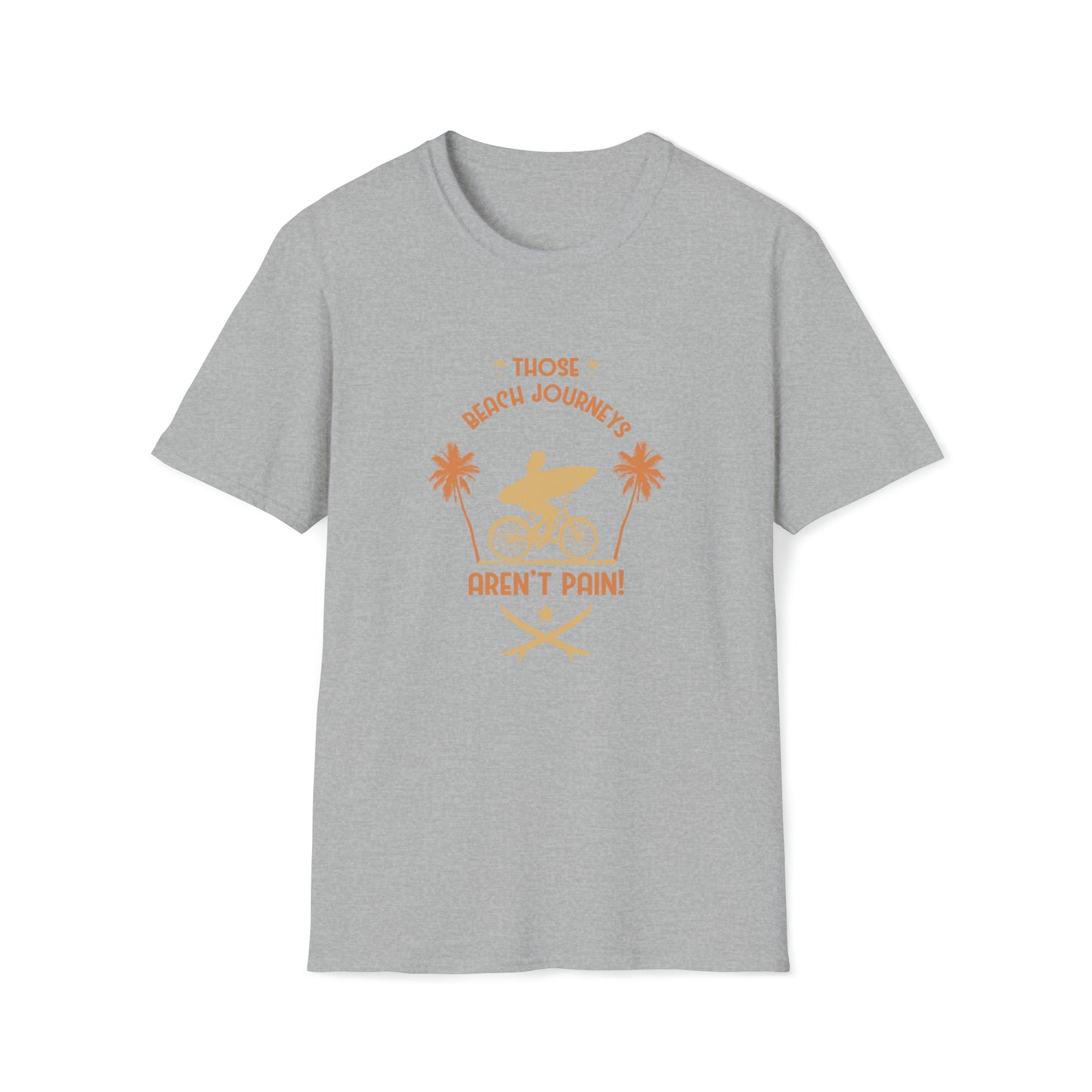 Beach Journey Sand And Sun |Beach Lifestyle Shirts | Summer Vibe Apparel Sport Grey