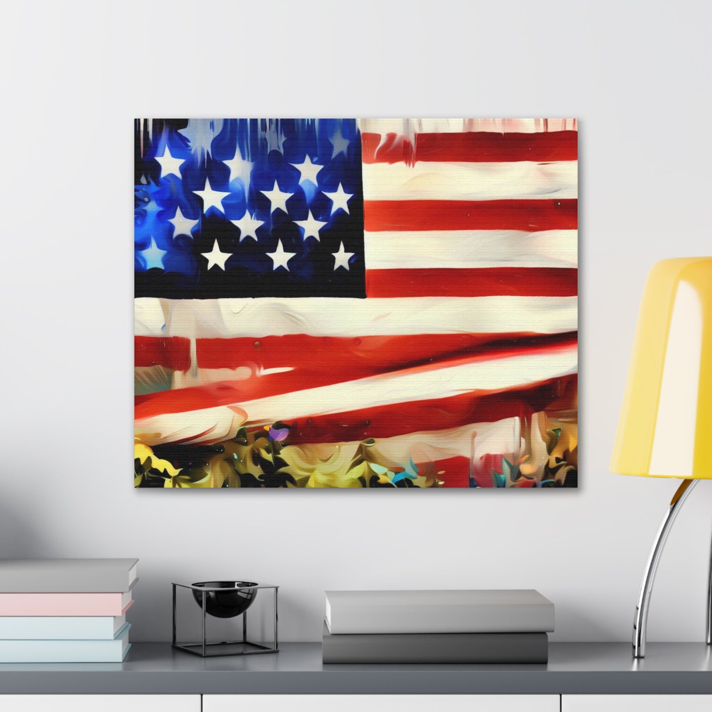 American Flag wall art, Flag wall art, Canvas Gallery Wraps - SaviTraviDesigns