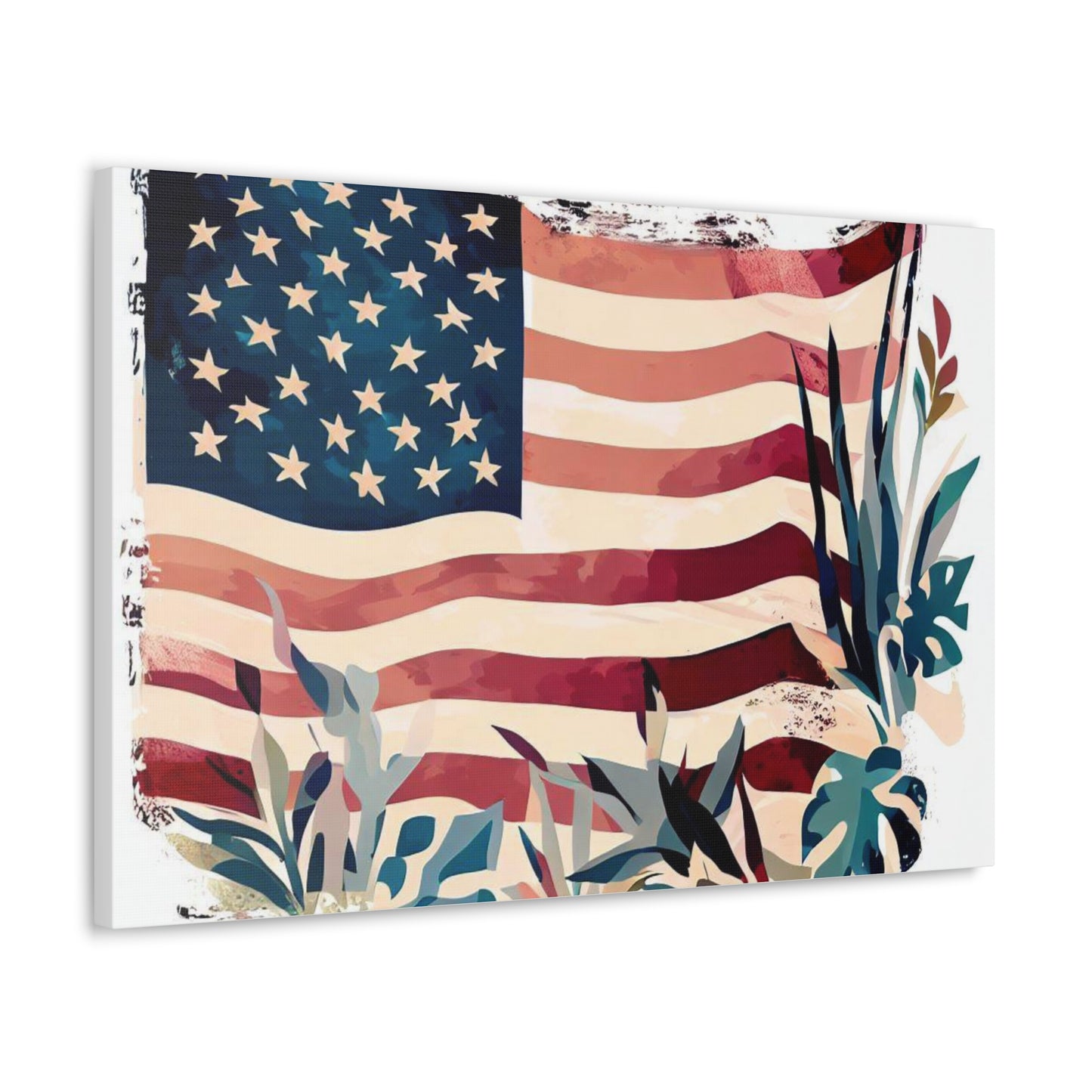 American Flag wall art, Flag wall art, Canvas Gallery Wraps - SaviTraviDesigns