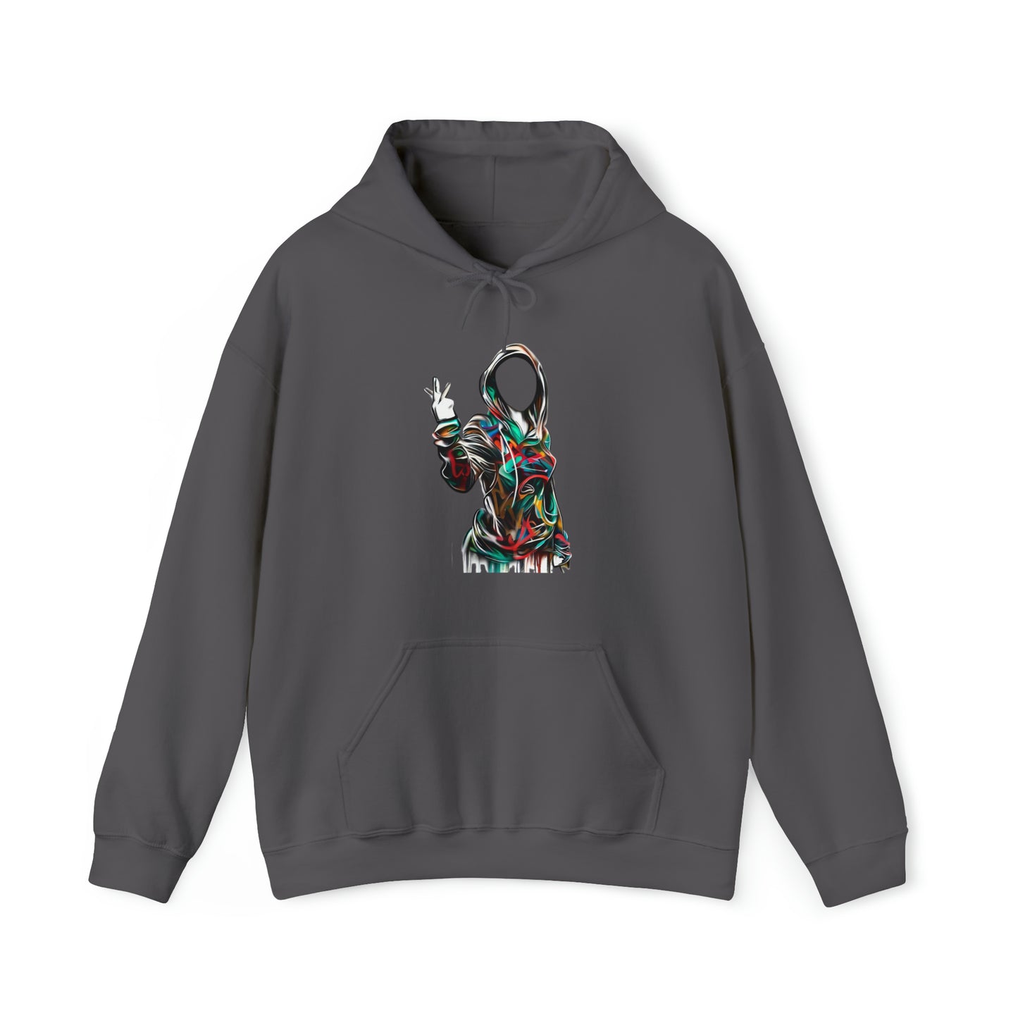 Graffiti Hoodie, Hooded Sweatshirt, Digital Female, Urban Street Design - SaviTraviDesigns