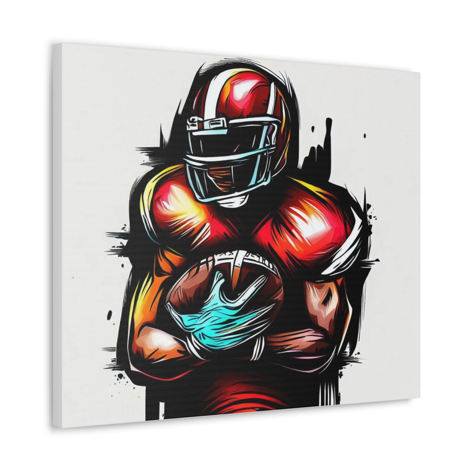 Football Player, Graffiti art prints, Street art canvas, Urban art decor, Graffiti-style wall art, Graffiti canvas prints, Street art posters - SaviTraviDesigns