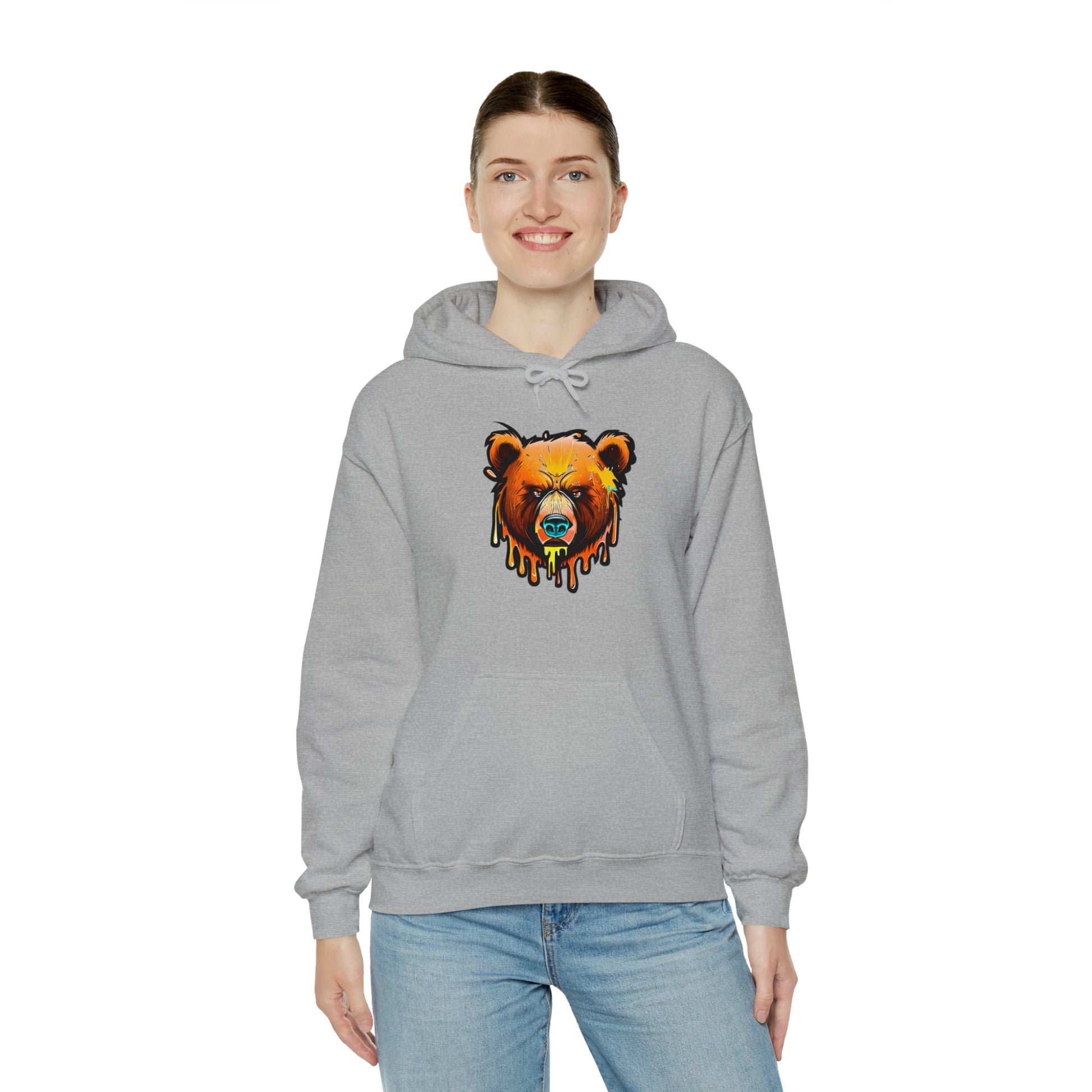 Bear Hoodie, Graffiti Graphic Shirt, Street Art, Urban Art, Unisex Hooded Sweatshirt, Bear Hoodie