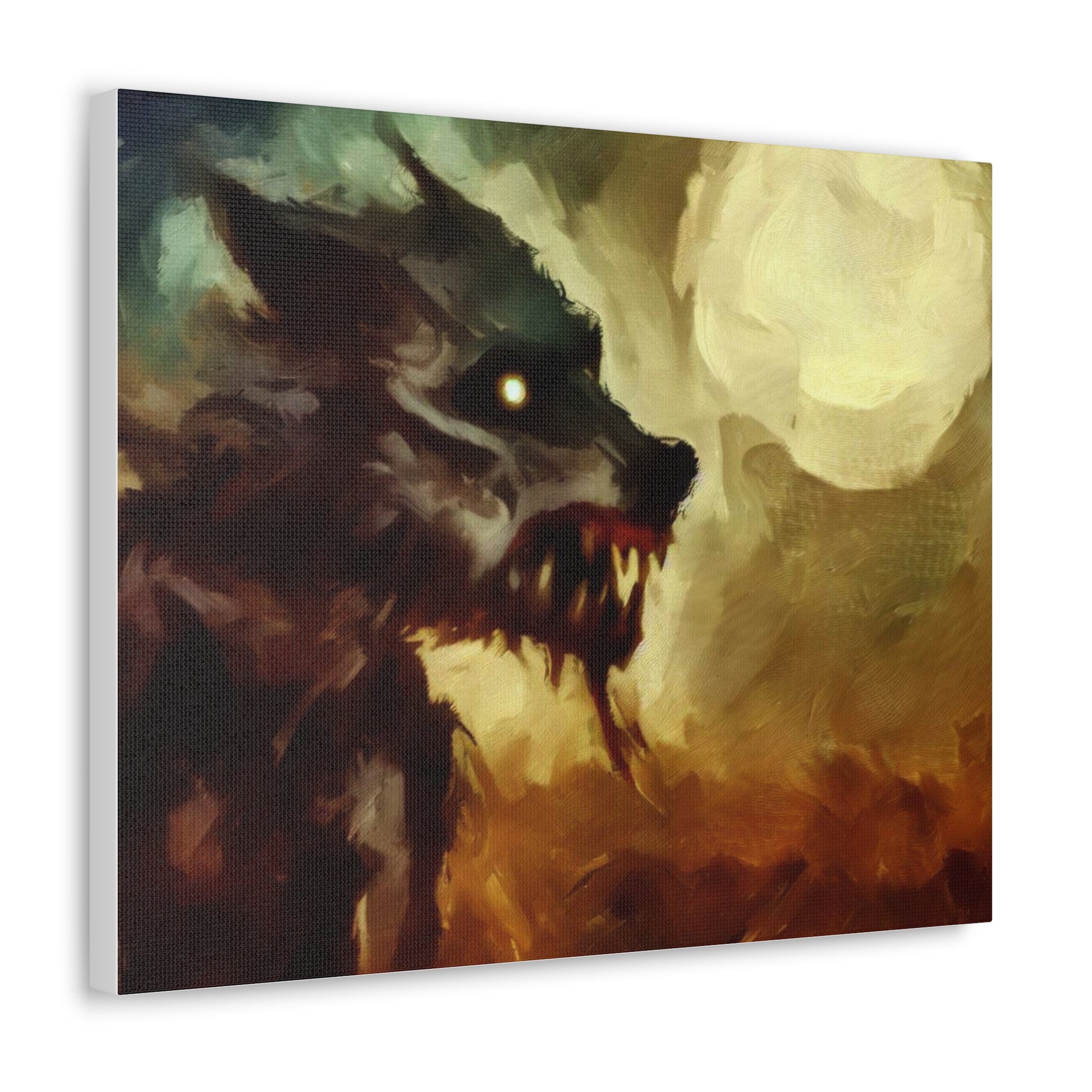 Halloween art, Werewolf canvas prints, Scary Halloween decor, Halloween home decor, Halloween wall, Gothic wall decor, Canvas Gallery Wraps - SaviTraviDesigns