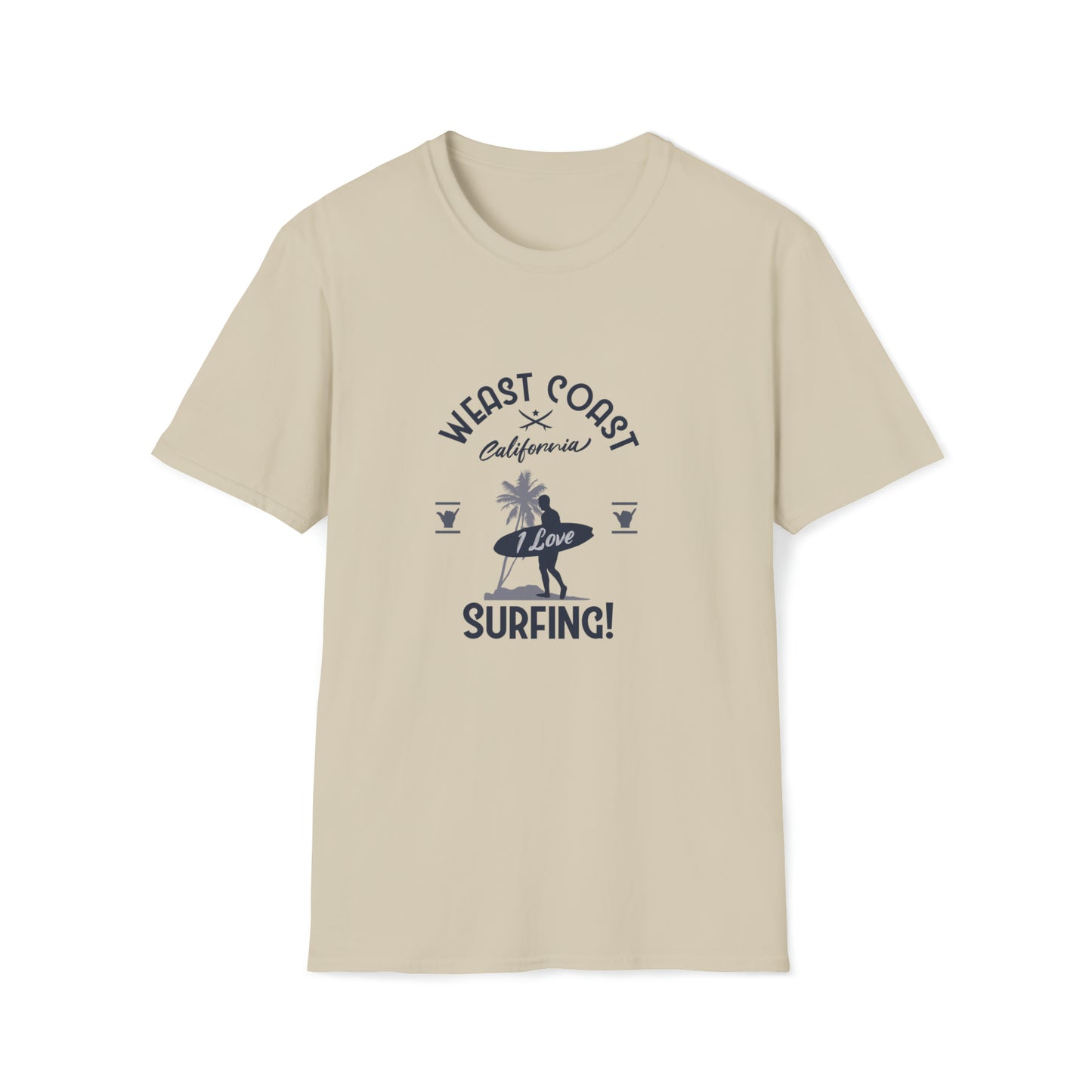 West Coast Surfing |Beach Lifestyle Shirts | Summer Vibe Apparel Sand