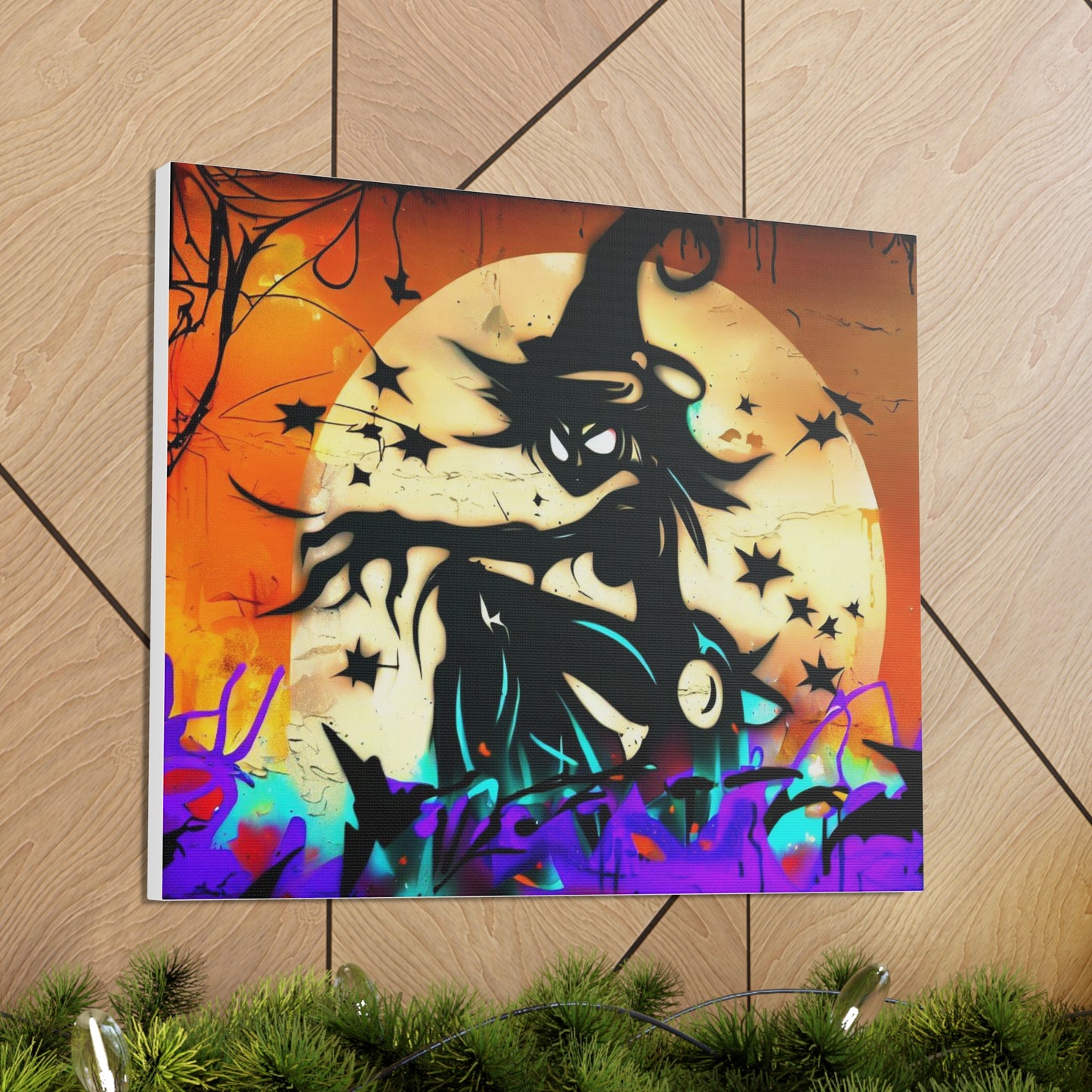 Halloween art, Witch canvas prints, Scary Halloween decor, Halloween home decor, Halloween wall, Gothic wall decor, Canvas Gallery Wraps - SaviTraviDesigns