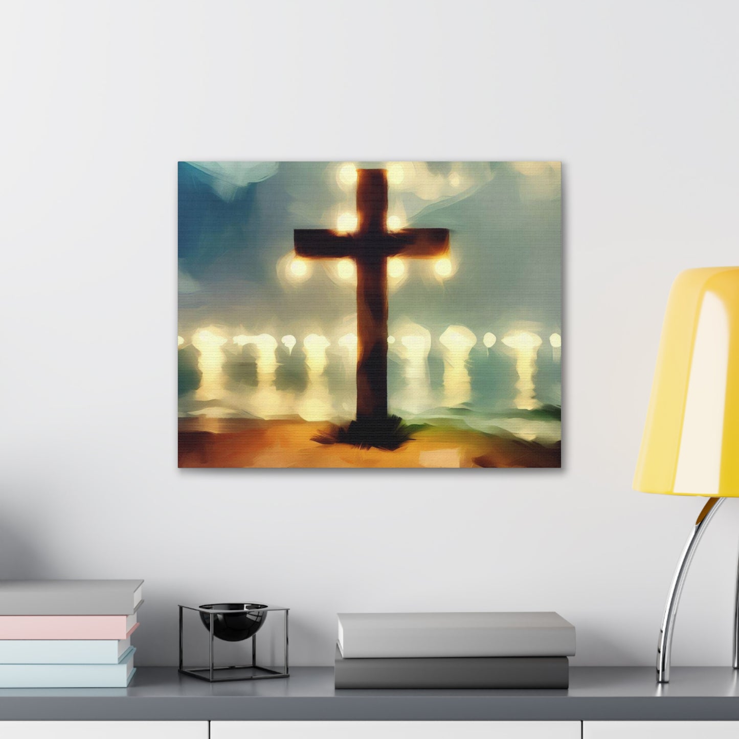 Christian wall art, Cross wall art, Beach art, Canvas Gallery Wrap - SaviTraviDesigns