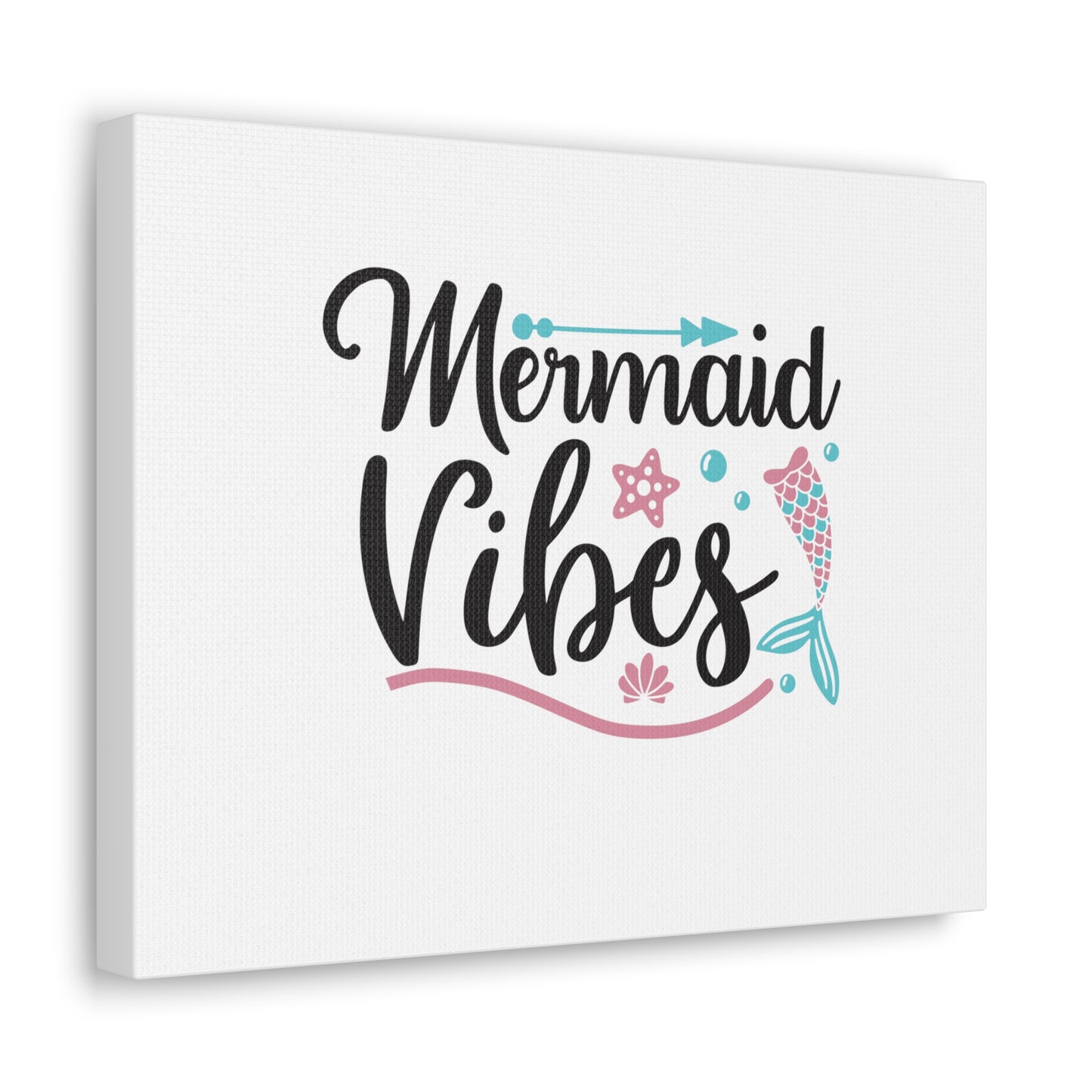 Mermaid Vibes, Mermaid Wall Art, Coastal Mermaid Decor, Beach House Mermaid Signs, Nautical Mermaid Decor, Mermaid Nursery Wall Decor - SaviTraviDesigns