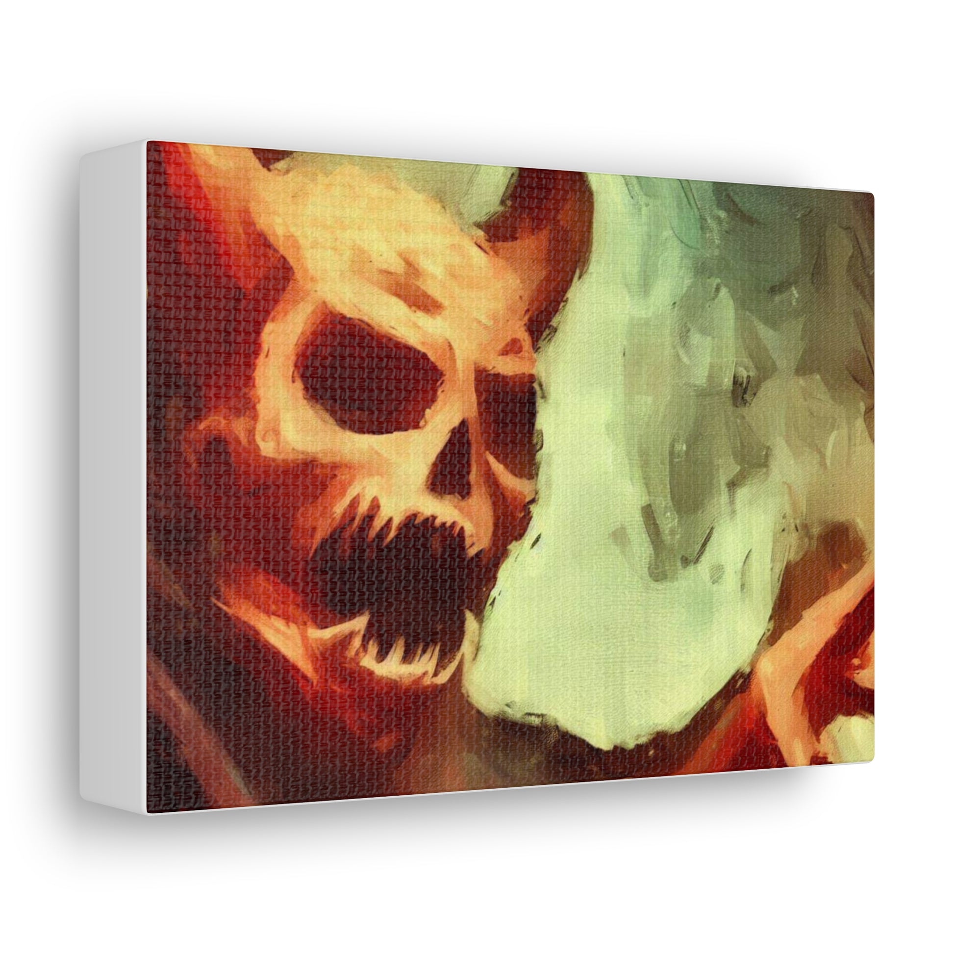 Halloween art, Demon canvas prints, Scary Halloween decor, Halloween home decor, Halloween wall, Gothic wall decor, Canvas Gallery Wraps - SaviTraviDesigns