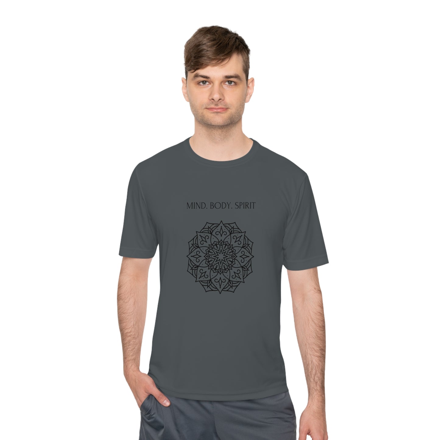 Mind Body Spirit Shirt, Graphic T-shirt, Moisture Wicking Tee