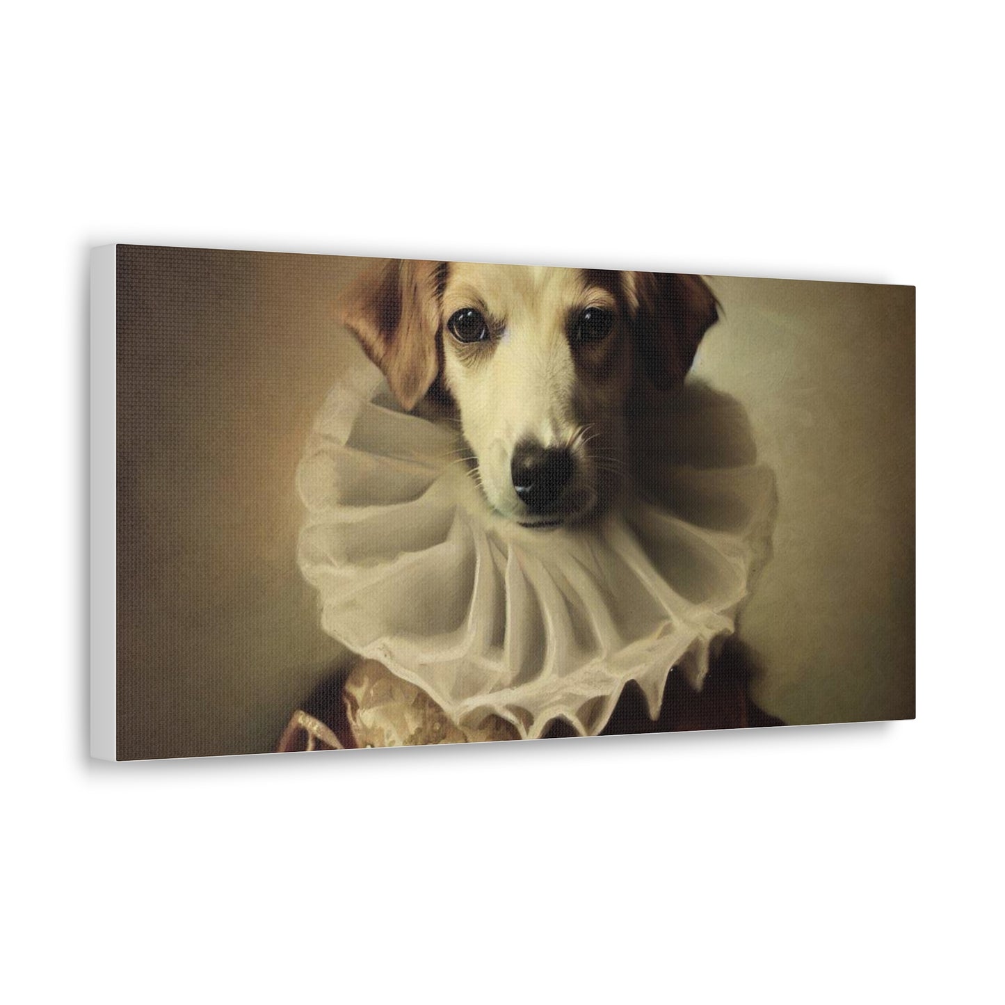 Fancy Dog, Canvas Dog Art, Dog Wall Art, Canine Canvas Art, Canvas Gallery Wraps