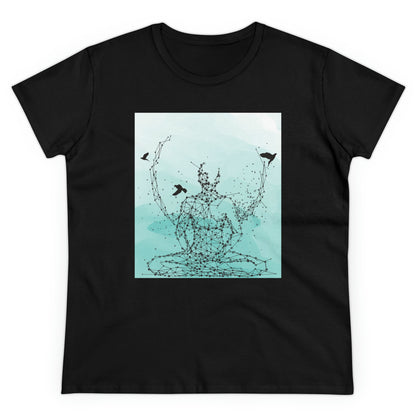 Meditation T-Shirts, Yoga Graphic Tees, Mindfulness Apparel, Zen T-Shirts, Spiritual Shirts, Chakra Tees, Womens T-Shirt Black